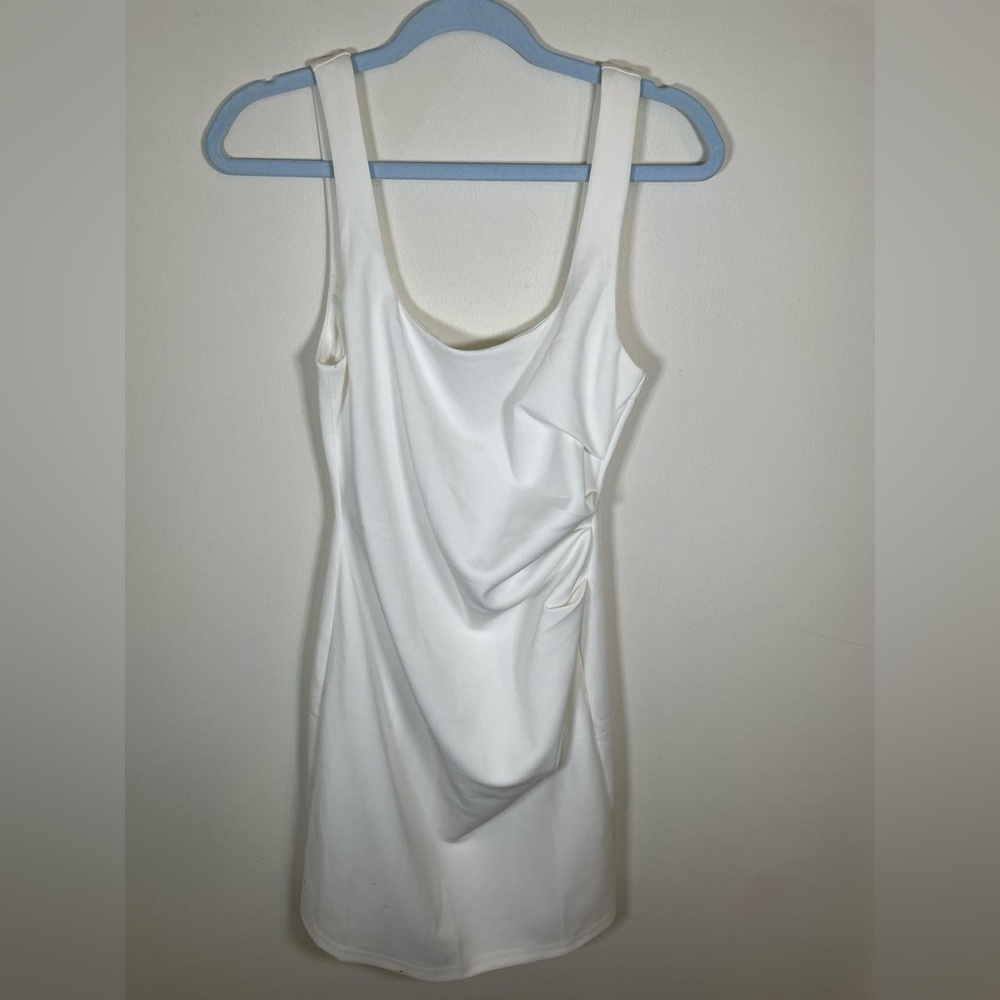 Showpo White Ruched Mini Dress